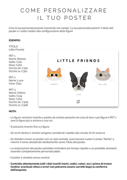 Pets Poster Personalizzabile